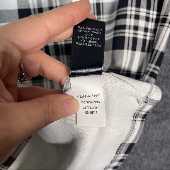 Torrid NWT Women’s 2X Midi Pencil Skirt Stretch Workwear Black White Plaid - Picture 8 of 9